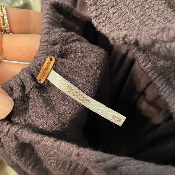 FREE PEOPLE Santorini off the shoulder grey top - Picture 7 of 10